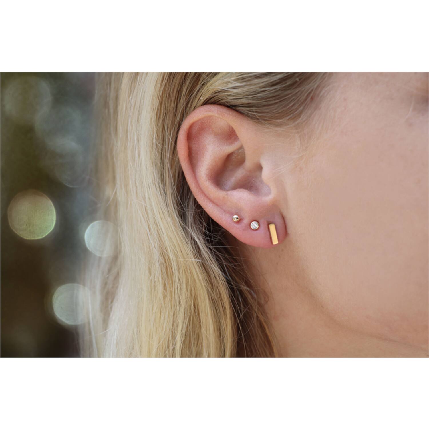  Ohrstecker - Kugel - Ø 3mm